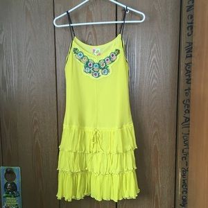 Boho fabulous Free People silk beaded dress